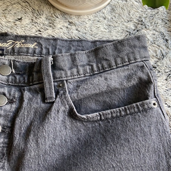 Mom Jeans Gray High Waisted Button Fly - Picture 3 of 9